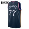 Dres Philadelphia 76ers VJ Edgecombe Nike 2025-26 City Edition Navy Swingman - Dječji